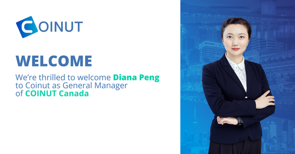 COINUT Welcomes Diana Peng as the new COINUT CA General Manager