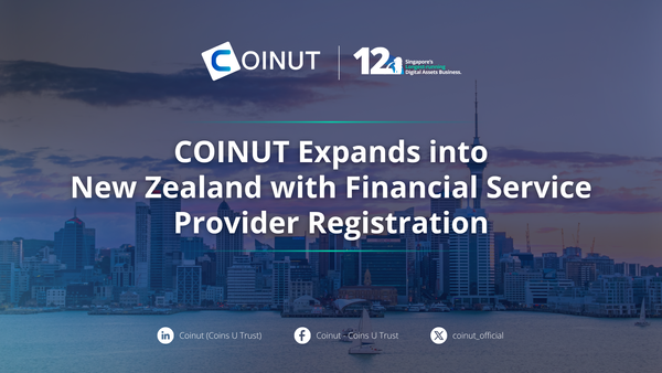 COINUT ADDED TO New Zealand’s Financial Service Providers Registration